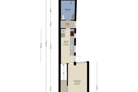 Plattegrond 1 van Pastoor van Beurdenstraat 61