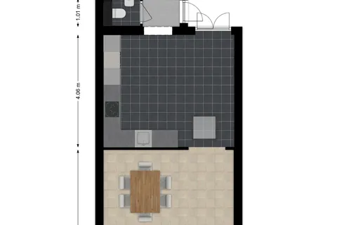 Plattegrond 1 van Van Hogendorpstraat 89a