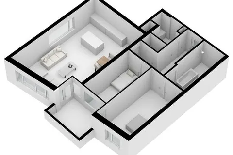 Plattegrond 1 van Piusplein 28-25