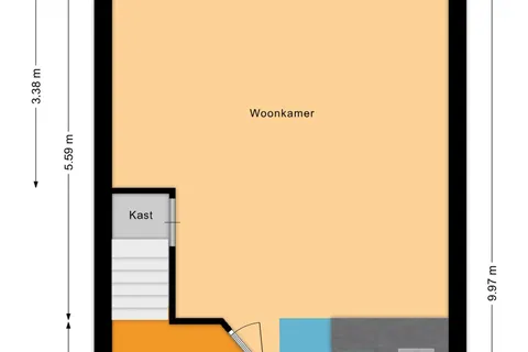Plattegrond 1 van Rooseveltstraat 126