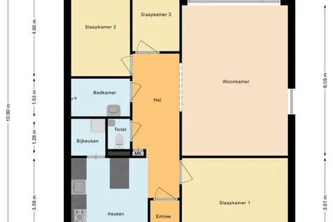 Plattegrond 1 van Raamveld 157