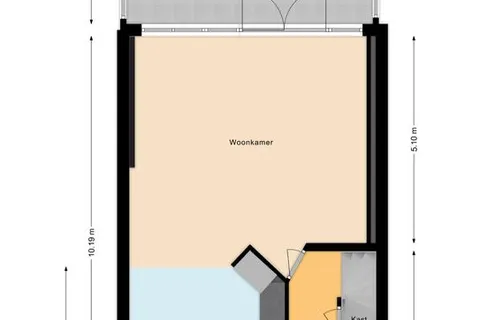 Plattegrond 1 van Dolphijnstraat 8