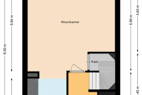 Plattegrond 1 van Poort 3