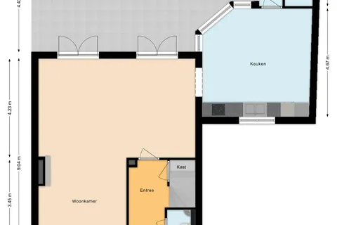 Plattegrond 1 van 't Geluk 15