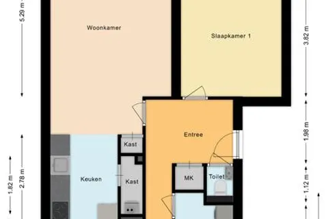 Plattegrond 1 van Pessershof 77