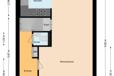 Plattegrond 1 van Jan van Eyckgracht 126