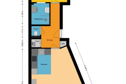 Plattegrond 1 van Leijsenhoek 23