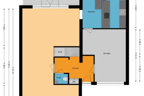 Plattegrond 1 van Schoolsticht 35