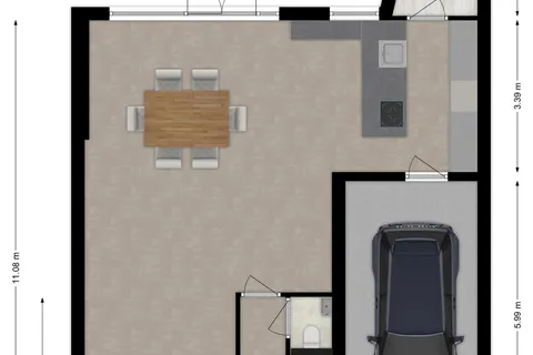 Plattegrond 1 van Milheezestraat 36