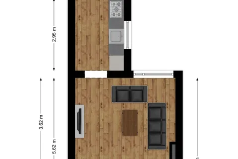 Plattegrond 1 van Boekweitstraat 26