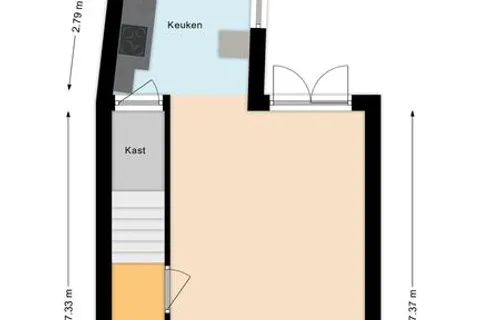 Plattegrond 1 van Melkweg 61