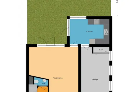 Plattegrond 1 van Rooseveltstraat 11
