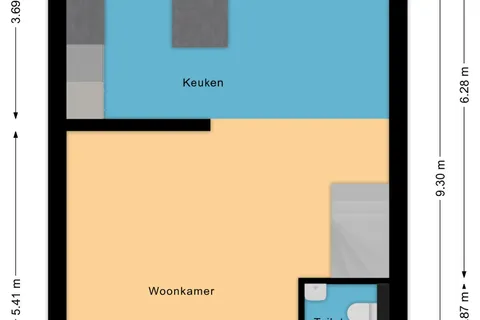 Plattegrond 1 van Beneluxlaan 11