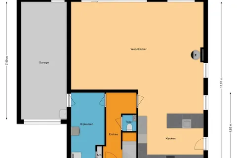 Plattegrond 1 van Wilgenplantsoen 18