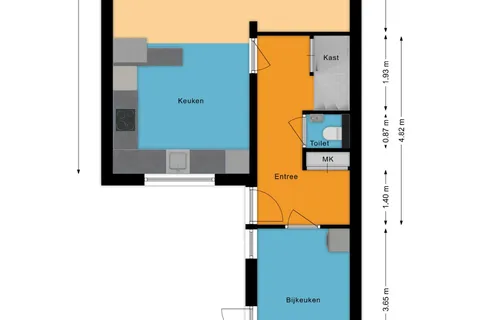 Plattegrond 1 van Kerkebosdreef 53