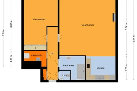 Plattegrond 1 van Hoge Ham 44