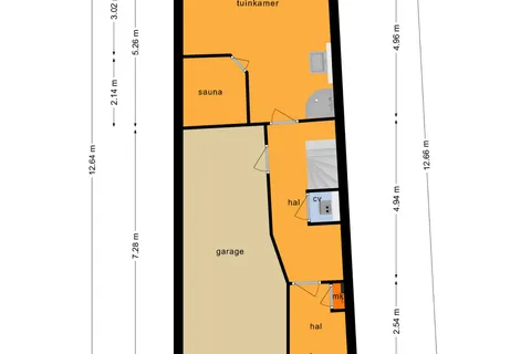 Plattegrond 1 van Anton van Duinkerkenstraat 23