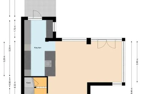 Plattegrond 1 van Losweg 51