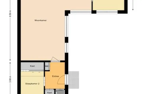 Plattegrond 1 van Marco Polostraat 37