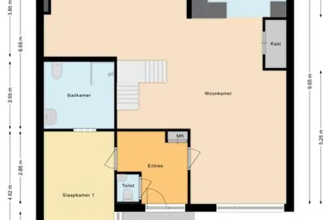Plattegrond 1 van Sleedoorn 39