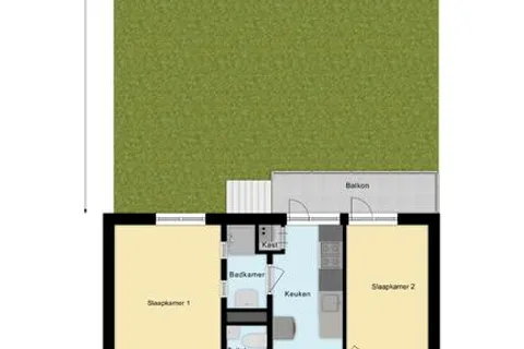 Plattegrond 1 van Jeroen Boschlaan 208