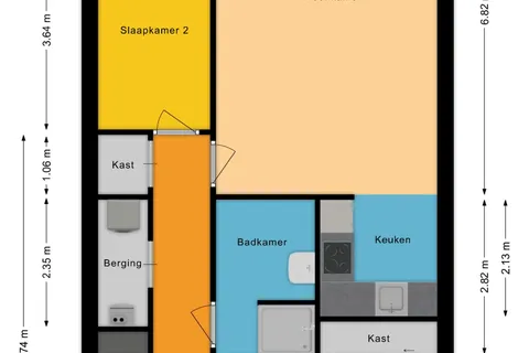 Plattegrond 1 van Lage Ham 11-03