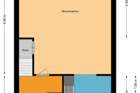 Plattegrond 1 van Simon Vestdijkstraat 47