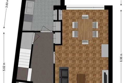Plattegrond 1 van Vincent van Goghstraat 7