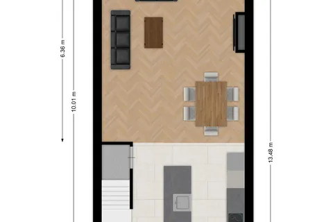 Plattegrond 1 van Bunschotenstraat 10