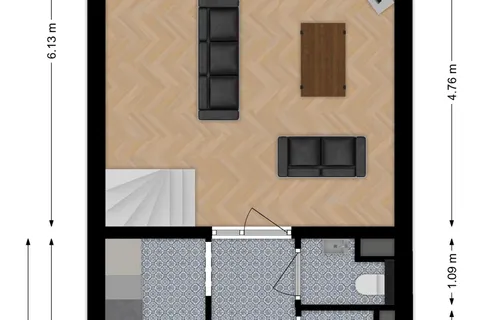 Plattegrond 1 van Postelse Hoeflaan 83a