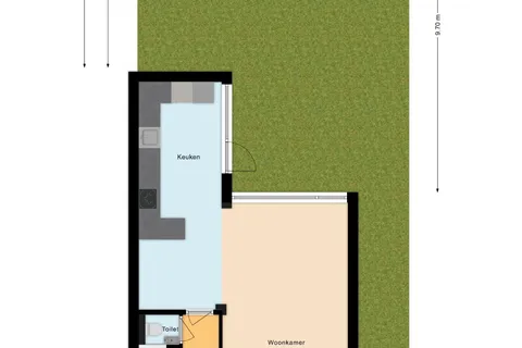Plattegrond 1 van Admiraal Byrdstraat 22