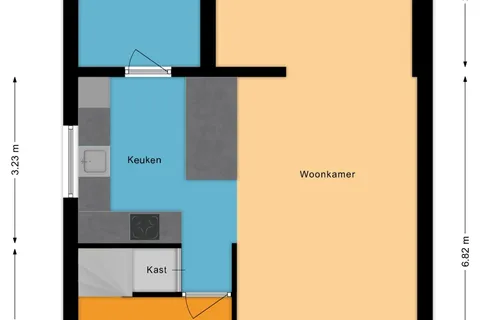 Plattegrond 1 van Willem van Duvenvoordestraat 12