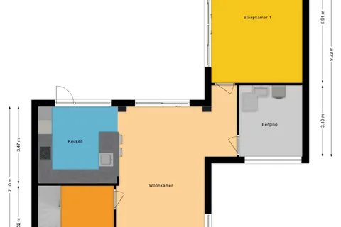 Plattegrond 1 van Mgr. Nolenslaan 96