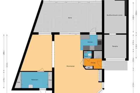Plattegrond 1 van Hortastraat 18