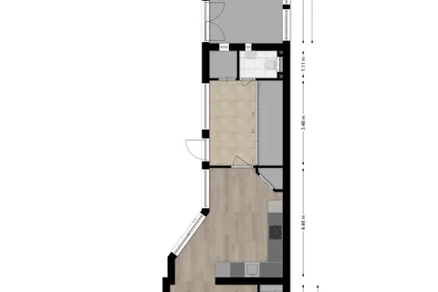 Plattegrond 1 van Lange Nieuwstraat 52
