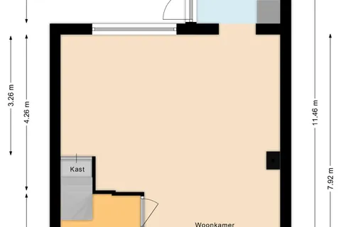 Plattegrond 1 van Vlasstraat 29
