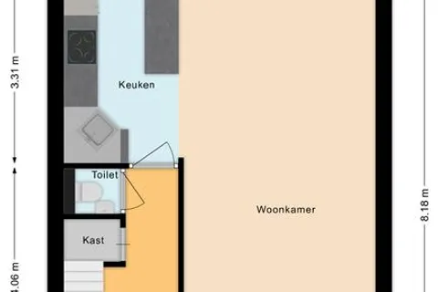 Plattegrond 1 van Midaslaan 25
