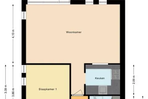 Plattegrond 1 van Rietvinkstraat 21