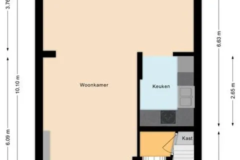 Plattegrond 1 van Emmalaan 6