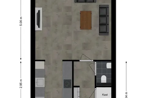 Plattegrond 1 van Vlodropstraat 26