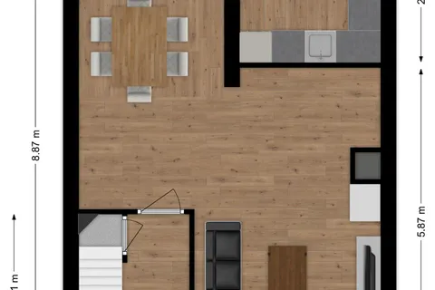Plattegrond 1 van Perosistraat 34