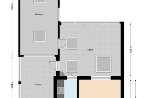 Plattegrond 1 van van der Puttstraat 52
