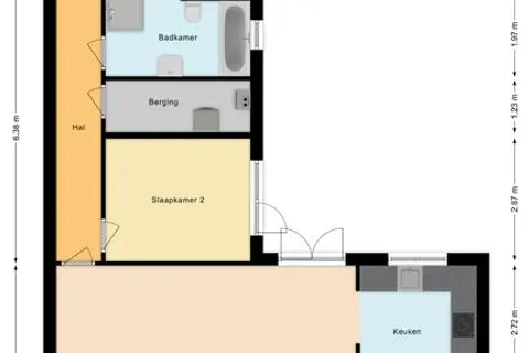 Plattegrond 1 van Wethouder van den Eijndenstraat 36