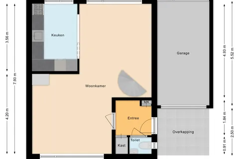 Plattegrond 1 van Kanunnik Daemenstraat 11