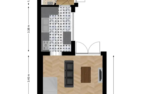 Plattegrond 1 van Plataanstraat 14