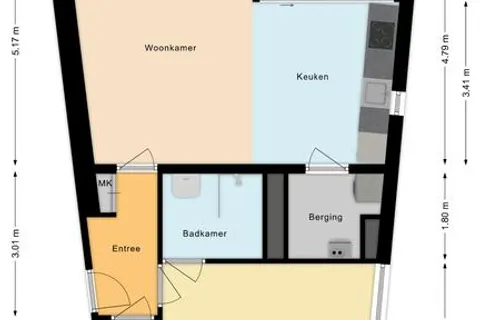 Plattegrond 1 van Nieuwendijk 3