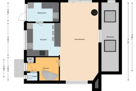Plattegrond 1 van Lepelaar 29