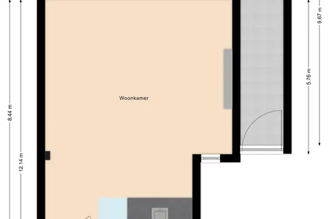 Plattegrond 1 van Fleskensstraat 56
