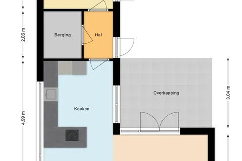 Plattegrond 1 van Wethouder Jeuckenstraat 7