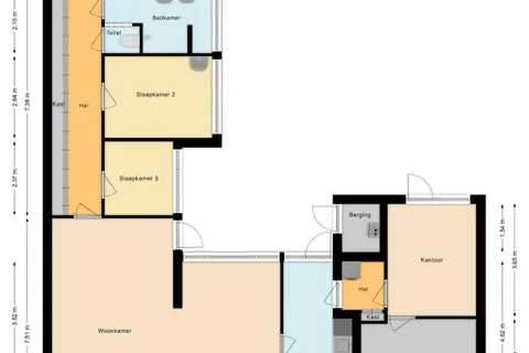 Plattegrond 1 van Hertogenlaan 13